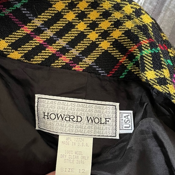 Vintage Oversized wool Blazer Jacket 12 made in USA academia 90s clueless preppy - Picture 4 of 8